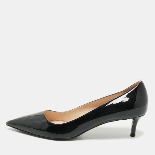 Prada Black Patent Leather Pointed Toe Pumps Size 38 - Prada - Modalova