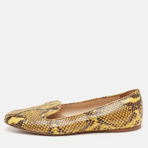 Prada Two Tone Snakeskin Smoking Slippers Size 40 - Prada - Modalova