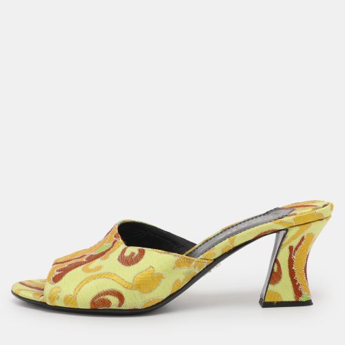 Prada Multicolor Paisley Embroidered Jacquard Slide Sandals Size 38.5 - Prada - Modalova