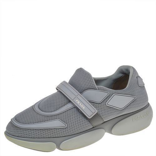 Prada Grey Mesh Cloudbust Low Top Sneakers Size 39.5 - Prada - Modalova