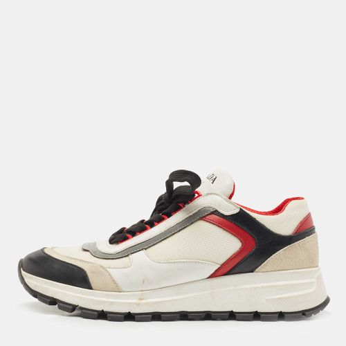 Prada Tricolor Mesh and Leather Low Top Sneakers Size 38 - Prada - Modalova