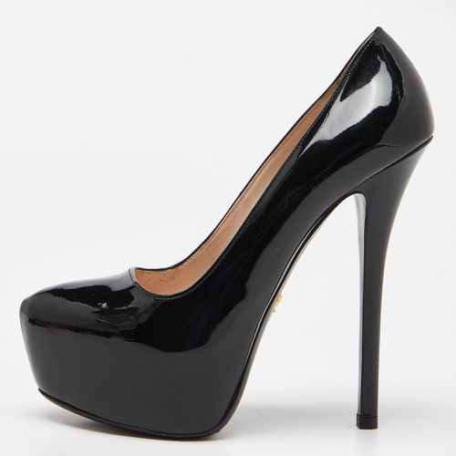 Prada Black Patent Leather Platform Pumps Size 38 - Prada - Modalova