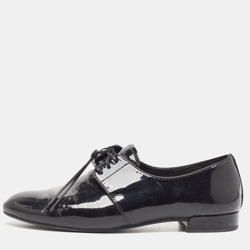 Prada Black Patent Leather Lace Up Derby Size 36.5 - Prada - Modalova