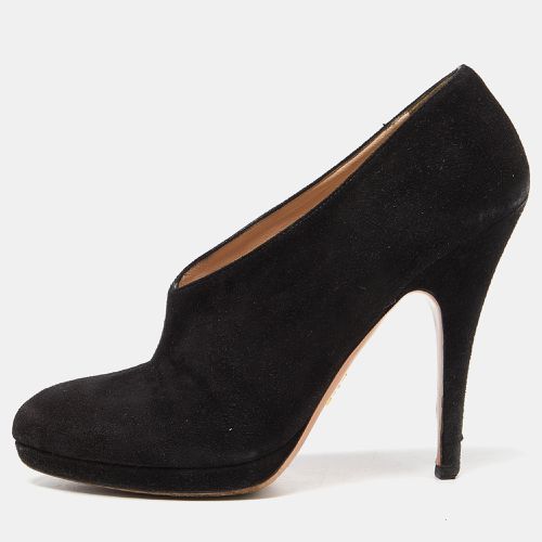 Prada Black Suede Slip On Pumps Size 38 - Prada - Modalova