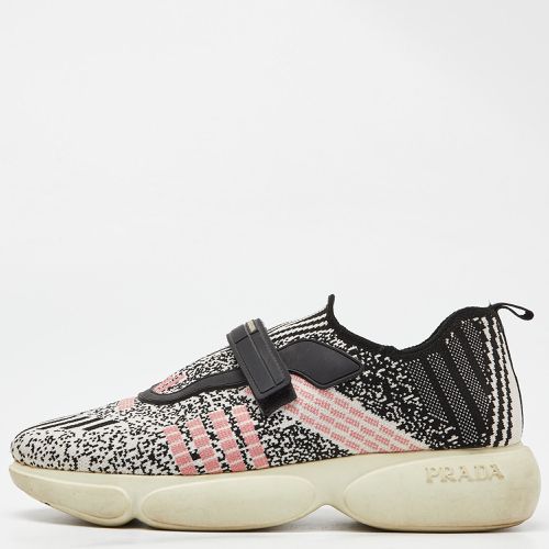 Prada Multicolor Knit Fabric Low Top Sneakers Size 38.5 - Prada - Modalova