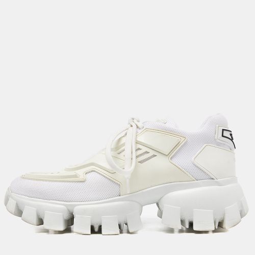 Prada White Mesh And Rubber Cloudbust Thunder Low Top Sneakers Size 36.5 - Prada - Modalova