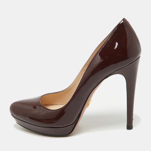 Prada Burgundy Patent Leather Pumps Size 39.5 - Prada - Modalova