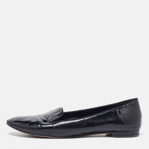 Prada Black Patent Leather Smoking Slippers Size 41 - Prada - Modalova