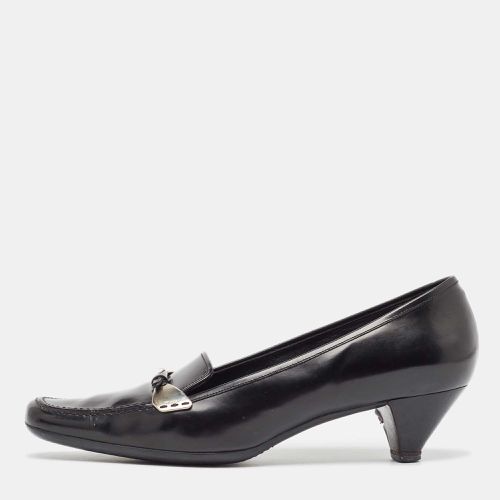 Prada Black Leather Loafer Pumps Size 40 - Prada - Modalova