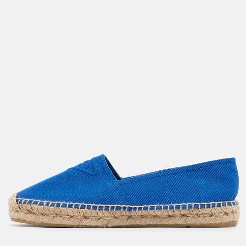 Prada Blue Canvas Espadrille Flats Size 40 - Prada - Modalova