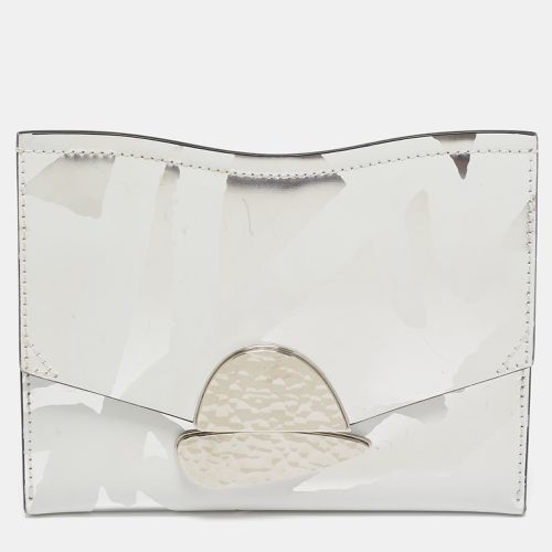 Proenza Schouler White/Silver Leather Curl Clutch - Proenza Schouler - Modalova