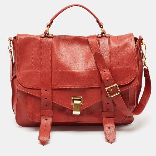 Proenza Schouler Red Leather PS1 Top Handle Bag - Proenza Schouler - Modalova