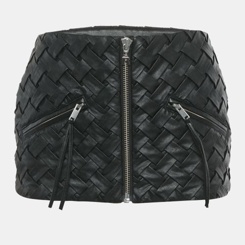 Smocked Leather Zip-Up Mini Skirt M - ROTATE BIRGER CHRISTENSEN - Modalova