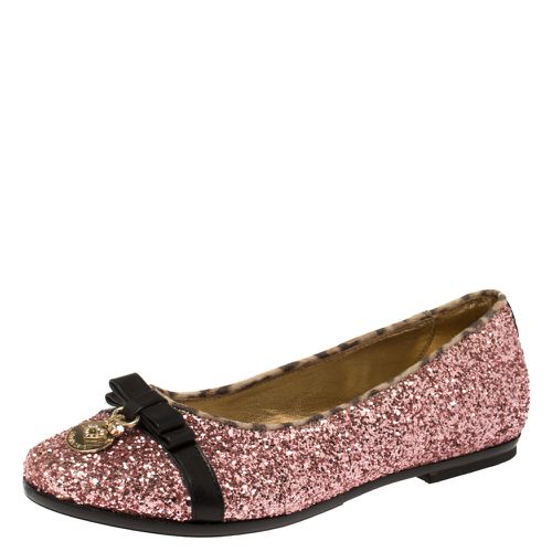 Roberto Cavalli Angels Pink Glitters Ballet Flats Size 37 - Roberto Cavalli Angels - Modalova