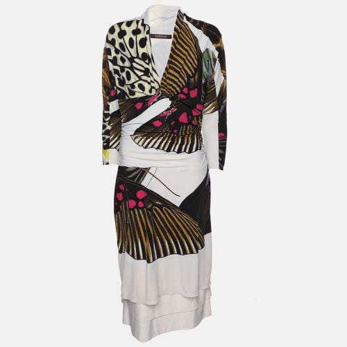 Printed Jersey Sheath Dress XL - Roberto Cavalli - Modalova