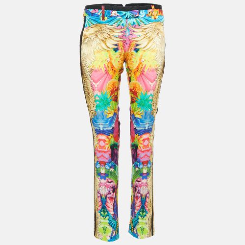 Roberto Cavalli Multicolor Printed Silk Trouser S - Roberto Cavalli - Modalova