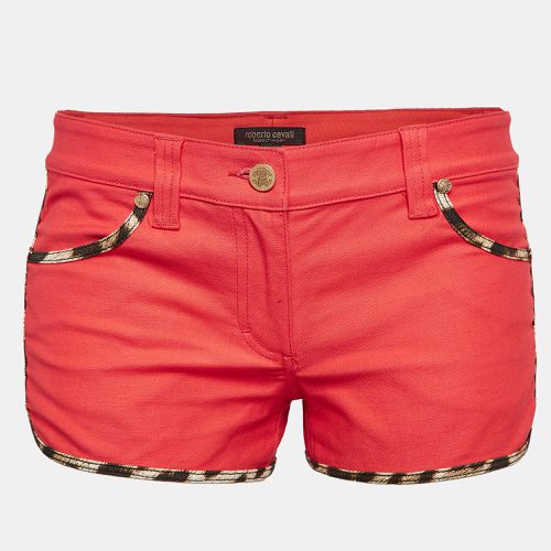 Gabardine Cotton Contrast Trim Shorts S - Roberto Cavalli - Modalova