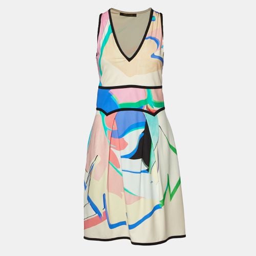 Abstract Print Sleeveless Mini Dress M - Roberto Cavalli - Modalova