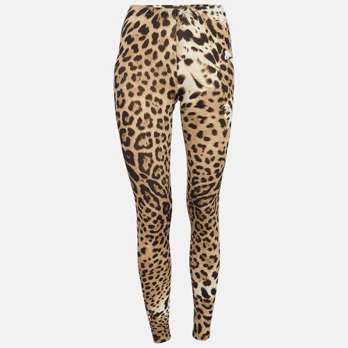 Leopard Print Jersey Legging S - Roberto Cavalli - Modalova