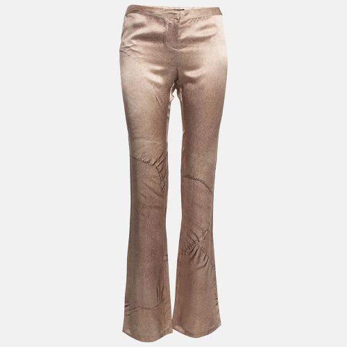 Printed Satin Silk Flared Pants M - Roberto Cavalli - Modalova