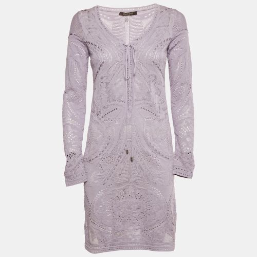 Roberto Cavalli Lavender Knit Mini Dress S - Roberto Cavalli - Modalova