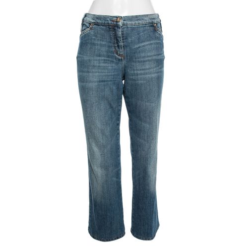 Roberto Cavalli Blue Denim Straight Pants M - Roberto Cavalli - Modalova