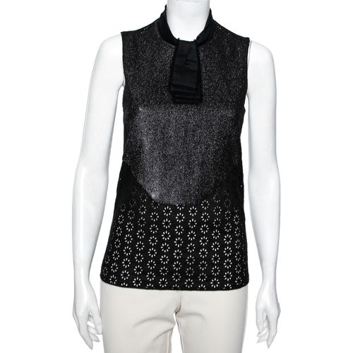 Cotton Sequin Embellished Sleeveless Top M - Roberto Cavalli - Modalova