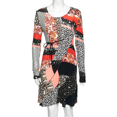 Roberto Cavalli Multicolor Printed Jersey Flared Dress M - Roberto Cavalli - Modalova