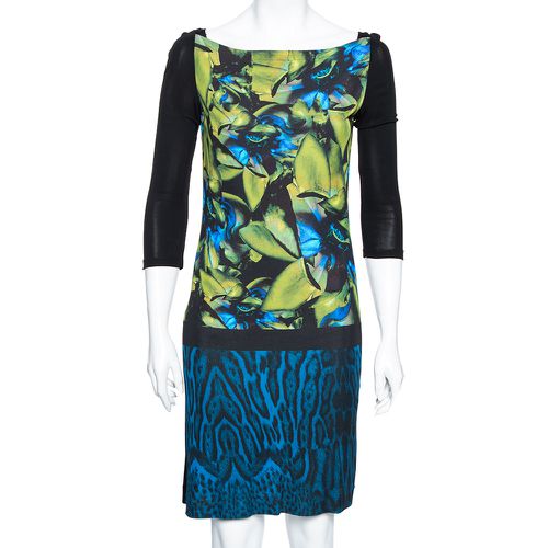 Roberto Cavalli Multicolor Printed Jersey Mini Dress M - Roberto Cavalli - Modalova