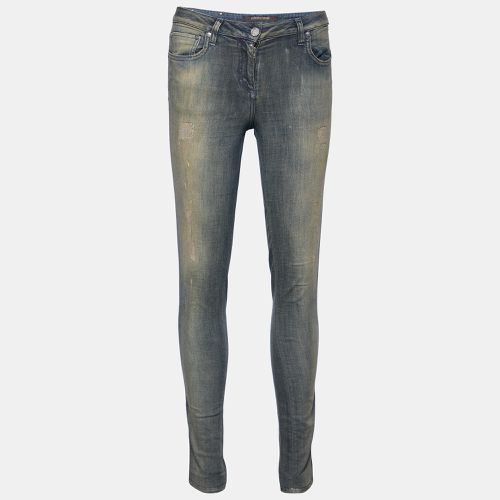 Roberto Cavalli Light Blue Faded Denim Skinny Jeans M - Roberto Cavalli - Modalova