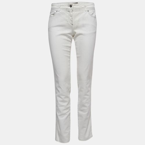 Roberto Cavalli White Patterned Denim Stitch Detailed Jeans M Waist 30" - Roberto Cavalli - Modalova