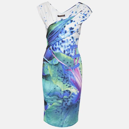 Roberto Cavalli Multicolor Printed Jersey Mid Dress M - Roberto Cavalli - Modalova