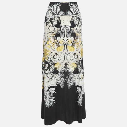 Roberto Cavalli Multicolor Printed Jersey Flared Maxi Skirt M - Roberto Cavalli - Modalova