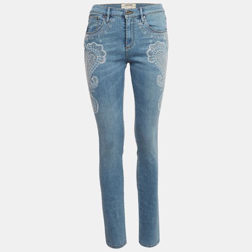 Roberto Cavalli Blue Embellished Denim Jeans M Waist 24" - Roberto Cavalli - Modalova