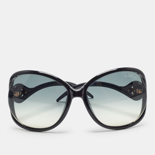 Roberto Cavalli Black/Grey Gradient Gazania Oversized Sunglasses - Roberto Cavalli - Modalova