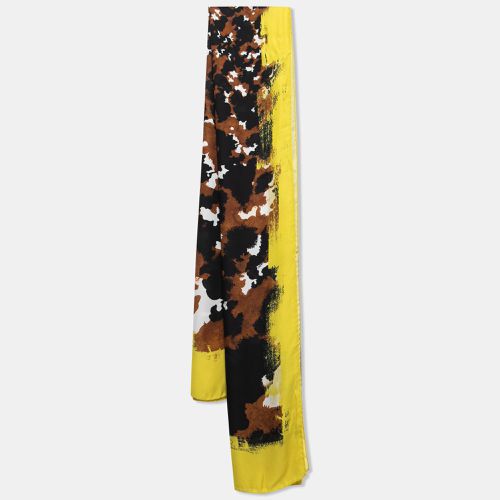 Roberto Cavalli Multicolor Camouflage Print Silk Shawl - Roberto Cavalli - Modalova