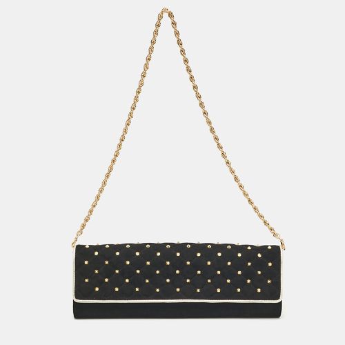 Suede Studded Long Chain Clutch - Roberto Cavalli - Modalova