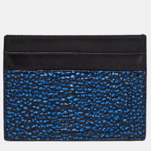 Black/ Python Embossed Leather Card Holder - Roberto Cavalli - Modalova