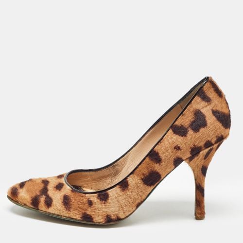 Roberto Cavalli Brown/Beige Animal Print Calf Hair Pumps Size 36.5 - Roberto Cavalli - Modalova