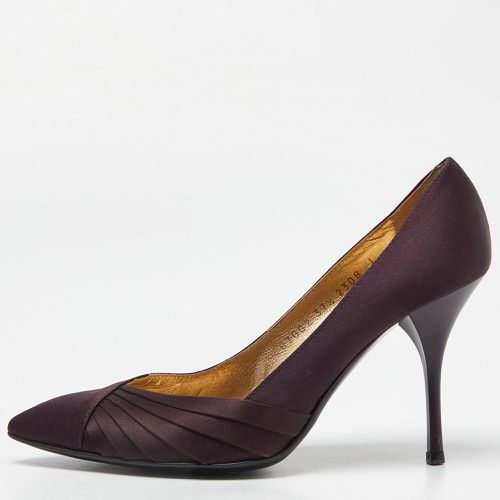 Roberto Cavalli Purple Satin Pointed Toe Pumps Size 37 - Roberto Cavalli - Modalova