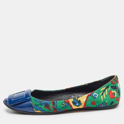 Roger Vivier Multicolor Printed Canvas and Patent Gommette Ballet Flats Size 36 - Roger Vivier - Modalova