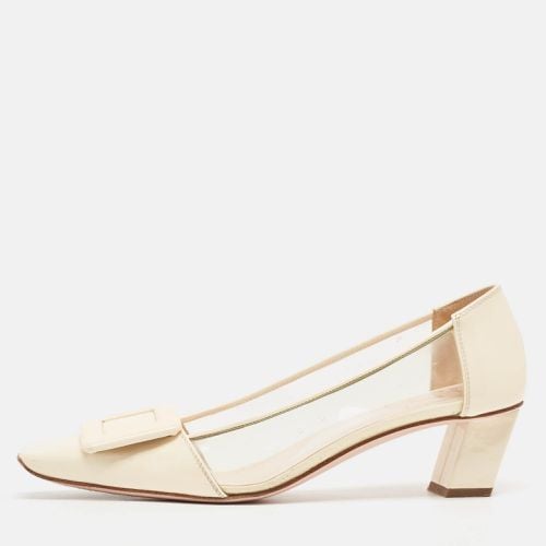 Roger Vivier Cream Patent Leather and PVC Belle Vivier Pumps Size 36 - Roger Vivier - Modalova