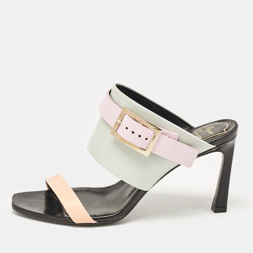 Roger Vivier Multicolor Leather Buckle Slide Sandals Size 38 - Roger Vivier - Modalova