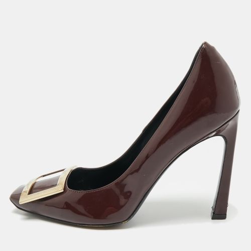 Roger Vivier Burgundy Patent Leather Trompette Pumps Size 37 - Roger Vivier - Modalova