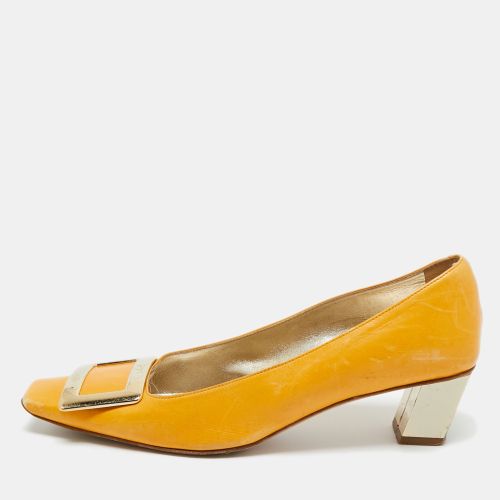 Roger Vivier Mustard Yellow Leather Belle Vivier Pumps Size 38 - Roger Vivier - Modalova