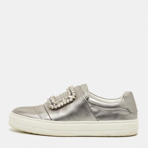 Roger Vivier Sneaky Viv Size 35.5 Metallic Leather Slip On Sneakers - Roger Vivier - Modalova