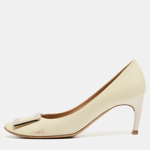 Roger Vivier Cream Patent Leather Trompette Pumps Size 37.5 - Roger Vivier - Modalova