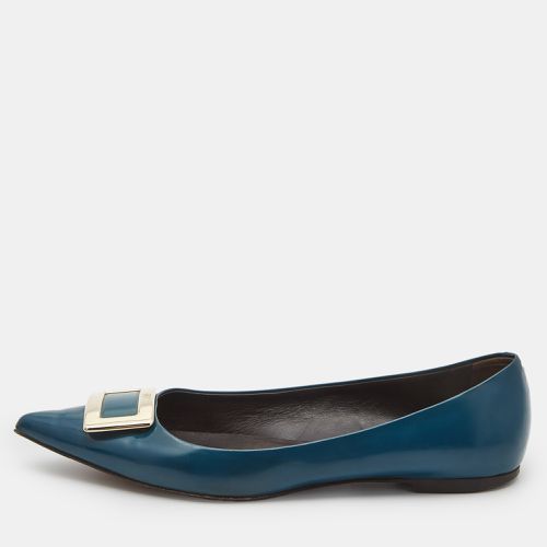 Roger Vivier Blue Patent Ballet Flats Size 37.5 - Roger Vivier - Modalova