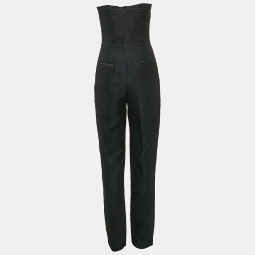 Wool Blend Pleated Strapless Jumpsuit M - Roksanda Ilincic - Modalova