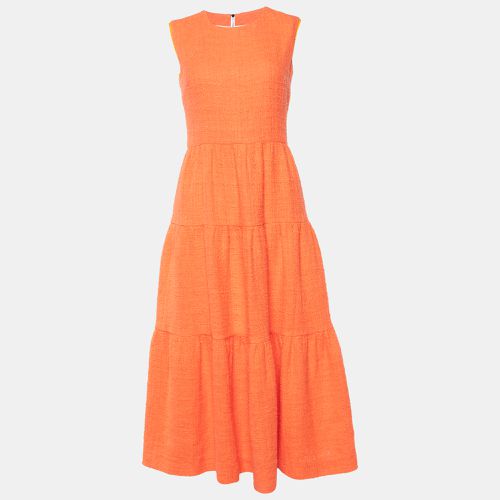 Roksanda Ilincic Orange Cotton Tweed Sleeveless Long Dress S - Roksanda Ilincic - Modalova